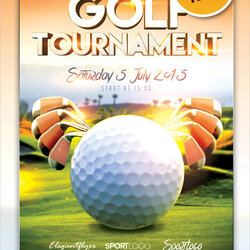 Admirable Free Golf Tournament Flyer Templates In Ms Word Template Wonderful Pages