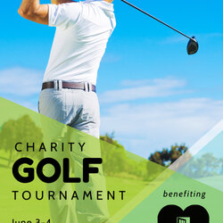 Golf Charity Tournament Flyer Template Templates Flyers