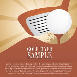 Splendid Golf Tournament Flyer Templates Template Example Letter Source Free Fundraiser