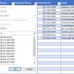 Excel Contact List Template Templates
