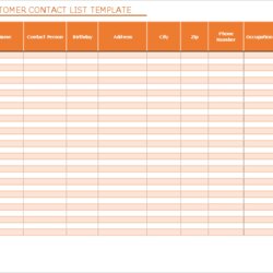 Cool Get Excel Contact List Template Microsoft Templates