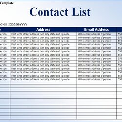 Wizard Contact List Templates Free Printable Word Excel Formats Template