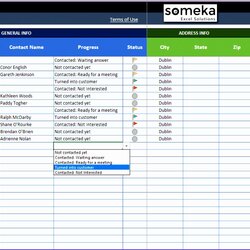 Contact List Template Excel Free Download Spreadsheet Customer Lead Templates Management Database Client