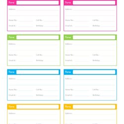 Contact List Template Excel Templates Checklist Binder