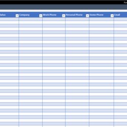 Outstanding Excel Contact List Template Templates