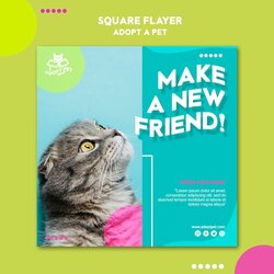 Superb Free Pet Adoption Flyer Template Concept