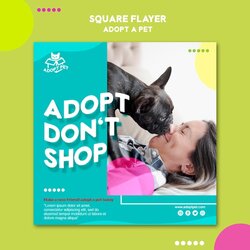 Excellent Free Pet Adoption Flyer Template