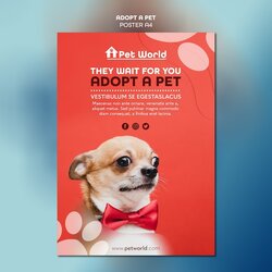 Preeminent Free Flyer Template For Pet Adoption With Dog