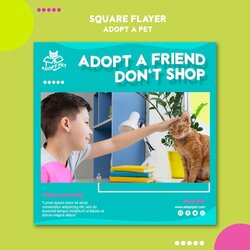 Cool Free Pet Adoption Flyer Template Design