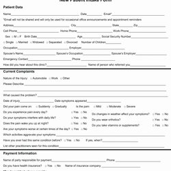 Great New Patient Intake Form Template Consent Acupuncture