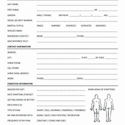 Fine Medical Intake Forms Template Luxury Patient Form
