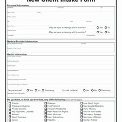 Sterling Printable Mental Health Intake Form Template All Business Templates