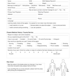 Terrific Medical Intake Form Fill Online Printable Blank Forms Large