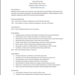 Excellent Ms Word Template Resume Free Samples Examples Format