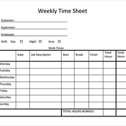 High Quality Template Free Business Weekly Time Printable Templates Sheet Sample Example Card Simple Bi Word
