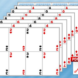 Blank Playing Card Template Make Your Own Cards Fit