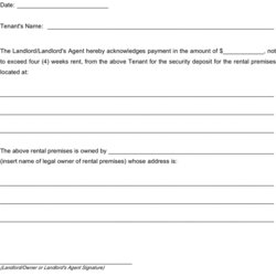 Sublime Security Deposit Receipt Template Free Download Speedy Questions Landlord Rent Paypal Printable