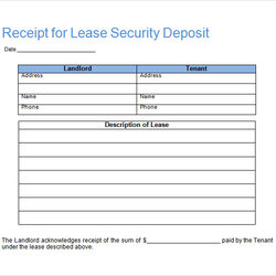 Swell Sample Deposit Receipt Templates To Download Security Template Word