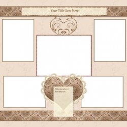 The Highest Quality Free Scrapbook Templates Template Hearts Lace Thumb