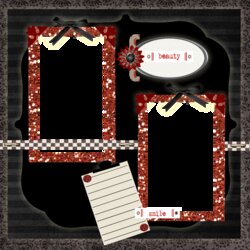 Champion Red Black And White Photo Frames With Tags On Them For Holiday Cards Scrapbook Layouts Layout