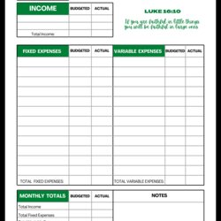 Get My Free Budget Template Printable