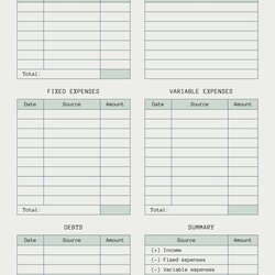 Splendid Semi Monthly Budget Template The Key To Financial Success In Beige Minimalist Planner