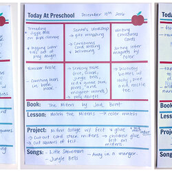 Preschool Lesson Planning Template Free No Time For Filled In Plans