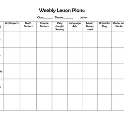 Out Of This World Best Ideas About Preschool Lesson Template On Toddler Plans Plan Templates Sheets Weekly