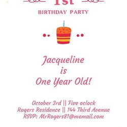 Supreme Free Birthday Invitation Templates Greetings Island First