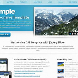Outstanding Free Responsive Website Templates Hill