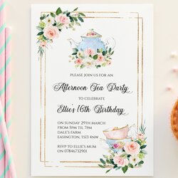 Wizard Afternoon Tea Party Invitation High