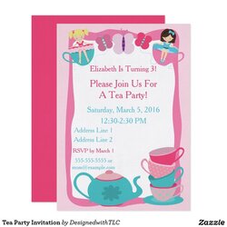 Sublime Create Your Own Invitation Tea Party Invitations Shower