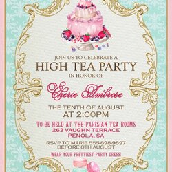 Capital Marie Antoinette Invite High Tea Invitations Party Invitation Wording Royal Templates Printable