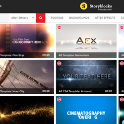 Matchless Find After Effects Intro Templates Using These Sites And Pages Paid Resources Screen Shot At Pm