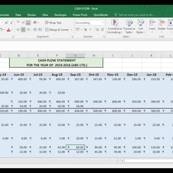 Outstanding Cash Flow Statement In Excel