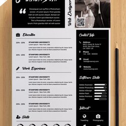 Out Of This World Premium Resume Template Free Illustrator Preview
