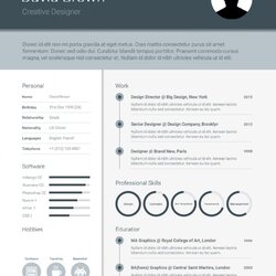 Great Free Resume Template Designs Ready To Fill Out