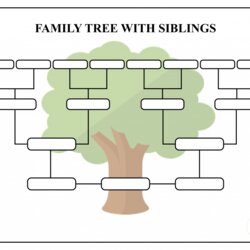 Printable Family Tree Template With Siblings Templates