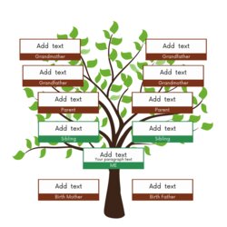 Free Family Tree Templates For Projects Adoptive With Siblings Template