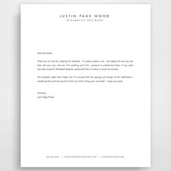 Magnificent Modern Letterhead Personalized Stationary Employee