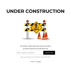 Our Website Is Under Construction Template Preview