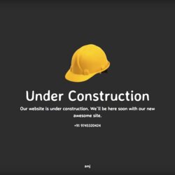 Admirable Under Construction Template Free File