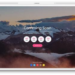 Peerless Best Free Under Construction Website Templates Soon Coming Template