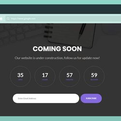 Fantastic Responsive Bootstrap Under Construction Website Template For Free Templates