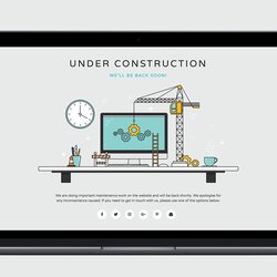 Magnificent Under Construction Page Template Templates Web Choose Board Demo Live