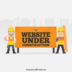 Free Vector Flat Under Construction Template