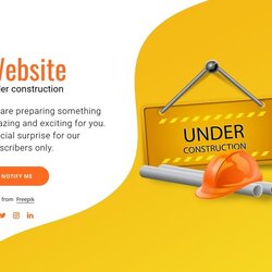 Terrific Web Under Construction Template Preview