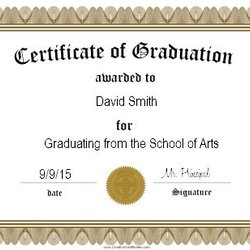 Free Graduation Certificate Templates Customize Online Template Print Certificates Diploma Editable Watermark