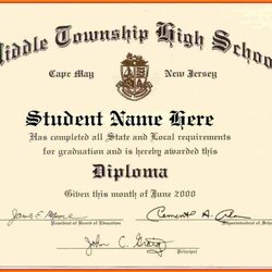 Diploma Template Word Authorization Letter Graduation Certificate