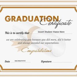 Wizard Graduation Certificate Templates For Ms Word Professional Certificates Template Printable Sample